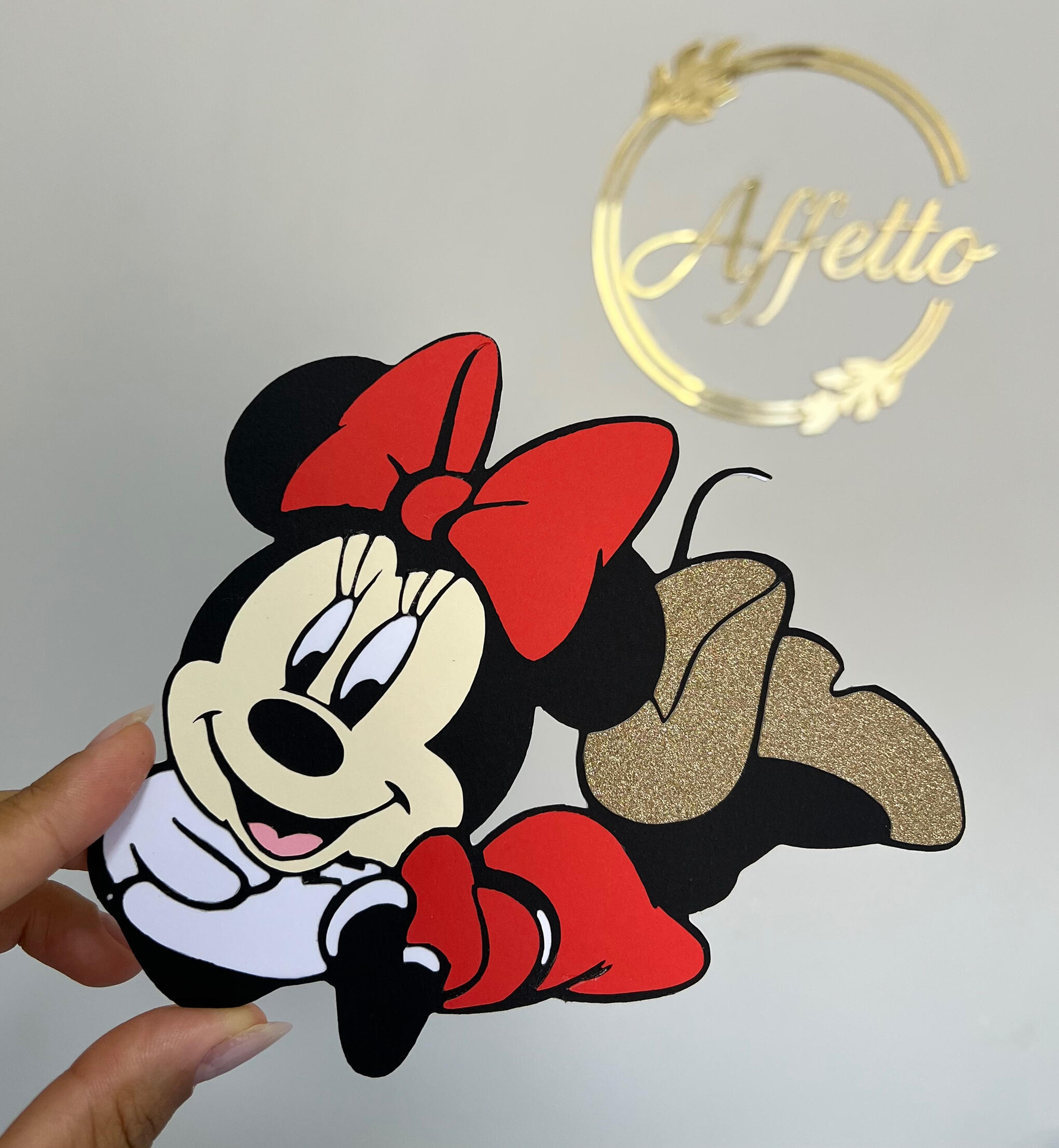 Topper nome pequeno laminado