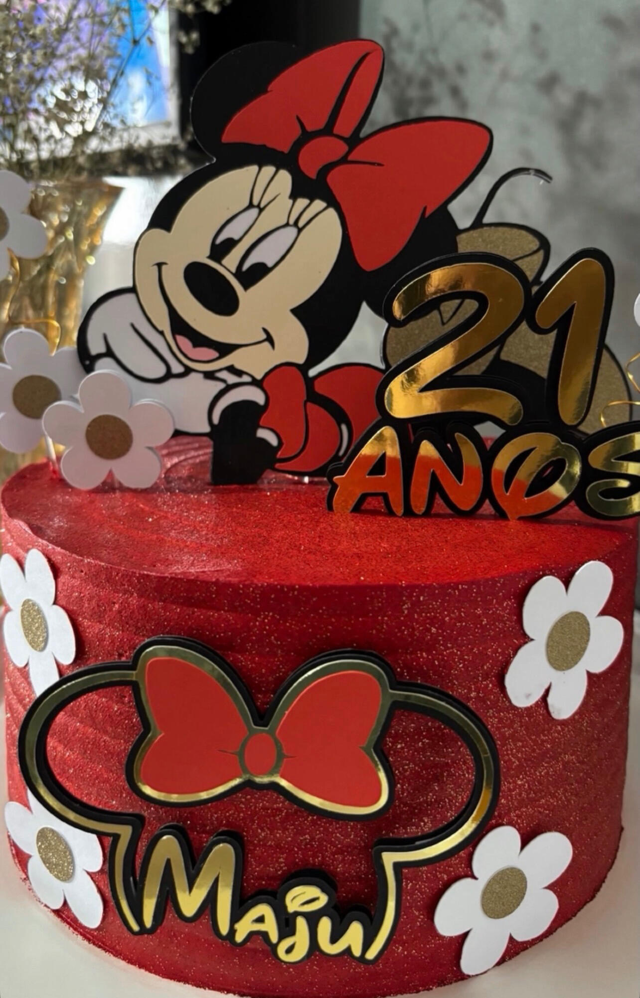 Topper nome pequeno laminado